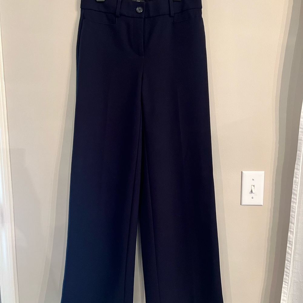 LOFT High Waist Trouser Navy
